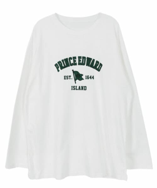 DHOLIC STYLE（ディーホリックスタイル）の「[66girls] ESTロゴTシャツ（Tシャツ/カットソー・レディース・ブラック/グレー/ホワイト・FREE）」の2枚目の写真