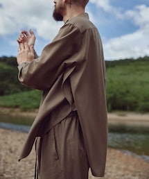 LIDNM | WOOL RAYON SLIT SHIRT(シャツ/ブラウス)