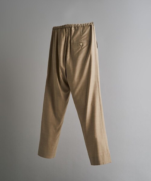 LIDNM(リドム)の「WOOL RAYON EASY PANTS(スラックス・メンズ・ベージュ系/グリーン系/ブルー系・SMALL/MEDIUM)」の6枚目の写真