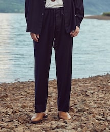 LIDNM | WOOL RAYON EASY PANTS(スラックス)