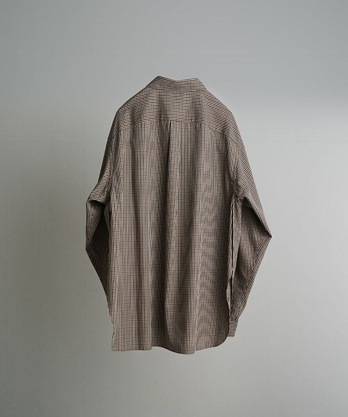 LIDNM(リドム)の「HARD TWISTED CHECK SHIRT(シャツ/ブラウス・メンズ・ブラウン系・MEDIUM/LARGE)」の2枚目の写真