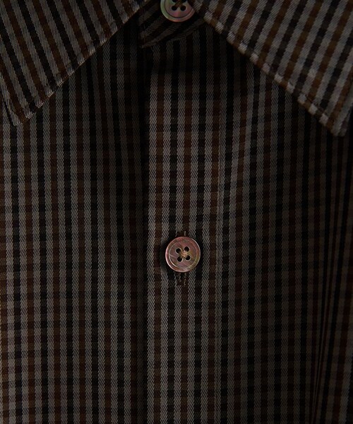 LIDNM(リドム)の「HARD TWISTED CHECK SHIRT(シャツ/ブラウス・メンズ・ブラウン系・MEDIUM/LARGE)」の4枚目の写真