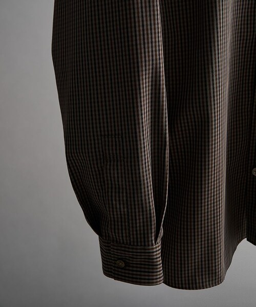 LIDNM(リドム)の「HARD TWISTED CHECK SHIRT(シャツ/ブラウス・メンズ・ブラウン系・MEDIUM/LARGE)」の5枚目の写真