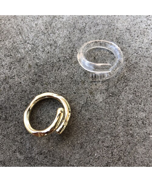 copine（コピン）の「異素材ミックスデザインリング(2color)【クリックポスト対象商品】（リング・レディース・その他）」の6枚目の写真