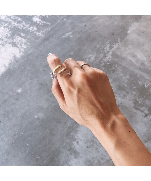 copine（コピン）の「異素材ミックスデザインリング(2color)【クリックポスト対象商品】（リング・レディース・その他）」の10枚目の写真