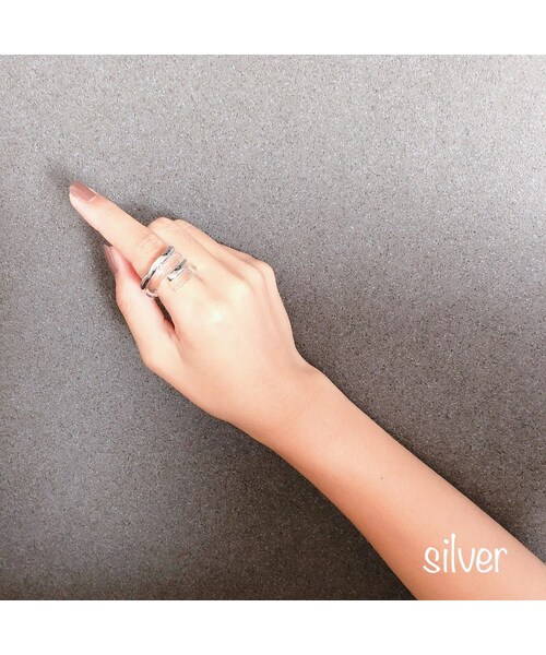 copine（コピン）の「異素材ミックスデザインリング(2color)【クリックポスト対象商品】（リング・レディース・その他）」の11枚目の写真
