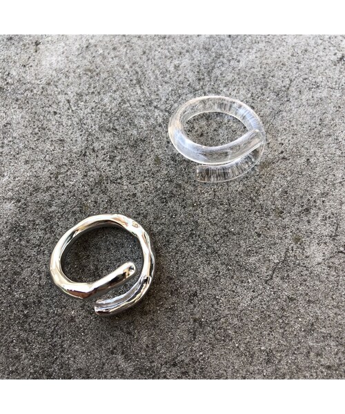 copine（コピン）の「異素材ミックスデザインリング(2color)【クリックポスト対象商品】（リング・レディース・その他）」の5枚目の写真