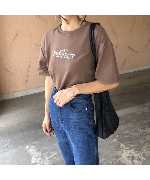 copine（コピン）の「柔らかな肌触り！シンプルロゴtシャツ(3color)【クリックポスト対象商品】（Tシャツ/カットソー・レディース・その他）」の13枚目の写真