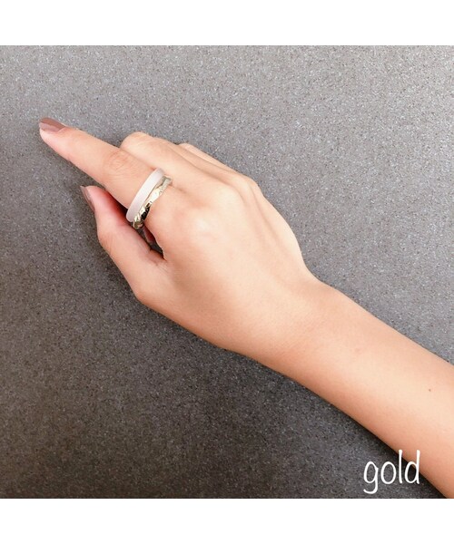 copine（コピン）の「異素材が新鮮！デザインリング(2color)【クリックポスト対象商品】（リング・レディース・その他）」の14枚目の写真