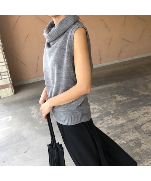 copine(コピン)の「再入荷!シンプル大人カジュアル!タートルノースリーブニット(3color)【クリックポスト対象商品】(ニット/セーター・レディース・その他)」の9枚目の写真