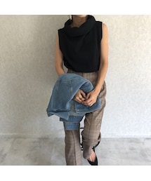 copine | 再入荷！シンプル大人カジュアル！タートルノースリーブニット(3color)【クリックポスト対象商品】(ニット/セーター)