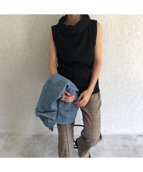 copine(コピン)の「再入荷!シンプル大人カジュアル!タートルノースリーブニット(3color)【クリックポスト対象商品】(ニット/セーター・レディース・その他)」の5枚目の写真