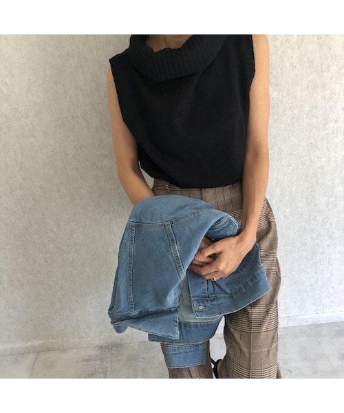 copine(コピン)の「再入荷!シンプル大人カジュアル!タートルノースリーブニット(3color)【クリックポスト対象商品】(ニット/セーター・レディース・その他)」の4枚目の写真