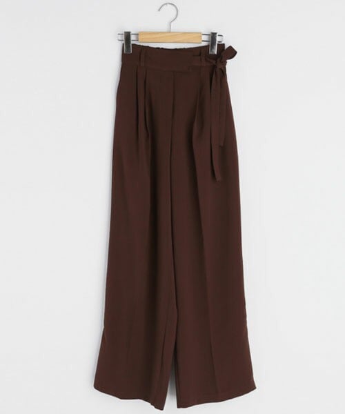 DHOLIC（ディーホリック）の「リボンワイドパンツ（その他パンツ・レディース・ブラック/グレー/ブラウン・FREE）」の3枚目の写真