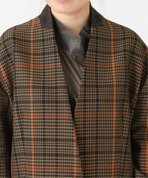 CITYSHOP（シティーショップ）の「GREN CHECK JACKET（ジャケット/アウター・ブラウン A/36/在庫あり/38）」の7枚目の写真