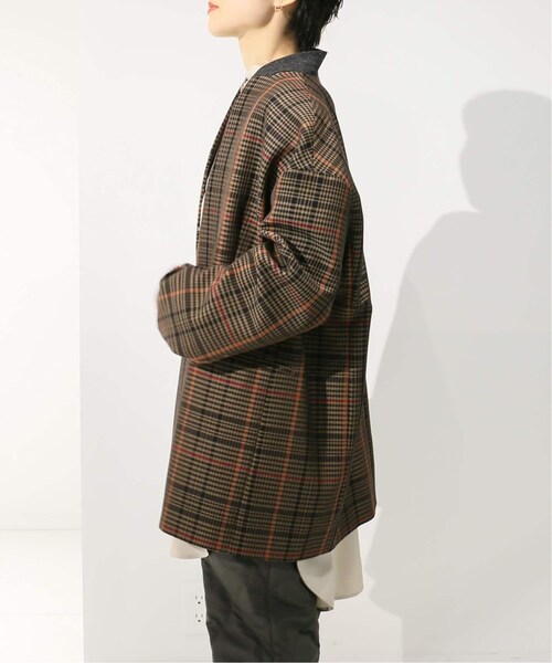 CITYSHOP（シティーショップ）の「GREN CHECK JACKET（ジャケット/アウター・ブラウン A/36/在庫あり/38）」の17枚目の写真