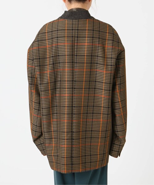 CITYSHOP（シティーショップ）の「GREN CHECK JACKET（ジャケット/アウター・ブラウン A/36/在庫あり/38）」の5枚目の写真