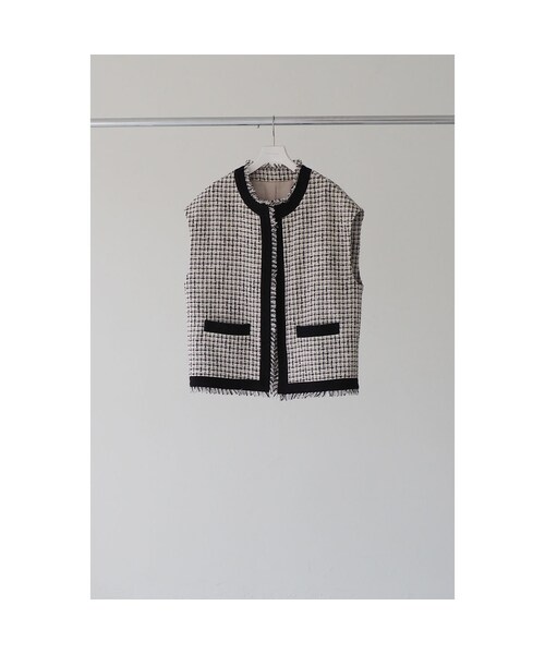 あり【na.e】Novel Tweed Vest