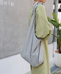 no brand | 【Marient Online Store】Gingham Check Bag(トートバッグ)