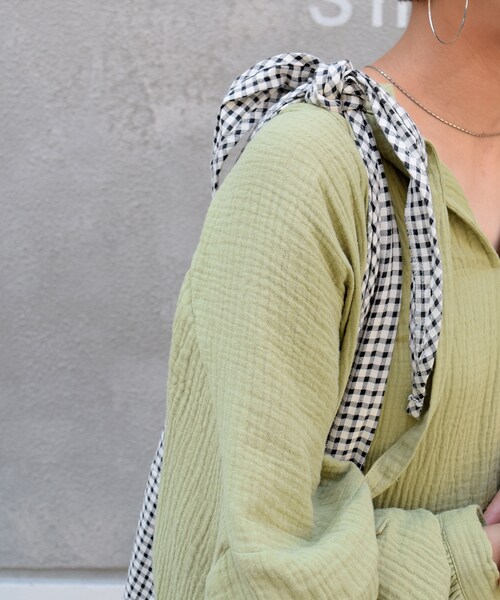 no brand(ノーブランド)の「Gingham Check Bag(トートバッグ・レディース・その他)」の2枚目の写真