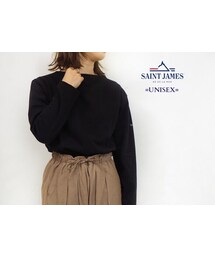 SAINT JAMES | OUESSANT "SOLID" [ NOIR(BLK) ](Tシャツ/カットソー)