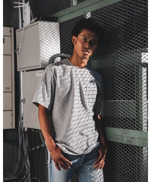 RE:LORE（リロア）の「Box Pocket Side Slit Tee Heather Gray　19S-108（Tシャツ/カットソー・メンズ・その他）」の3枚目の写真