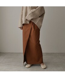 Lavish Gate | 11月上旬入荷分　予約販売　bottoms-04033　日本製　ポケット チノ ストレッチ スカート　ベージュ　ブラウン(スカート)