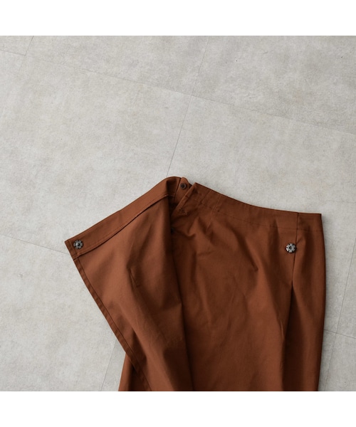 Lavish Gate（ラヴィッシュゲート）の「bottoms-04033　日本製　ポケット チノ ストレッチ スカート　ベージュ　ブラウン（スカート・レディース・その他）」の9枚目の写真