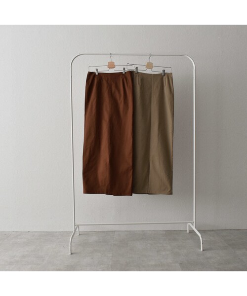 Lavish Gate（ラヴィッシュゲート）の「bottoms-04033　日本製　ポケット チノ ストレッチ スカート　ベージュ　ブラウン（スカート・レディース・その他）」の10枚目の写真