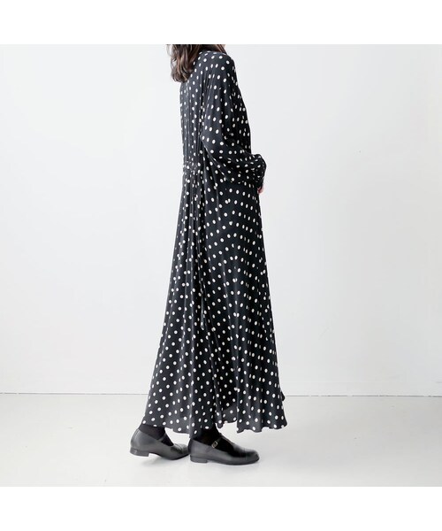 美品✨SACRA ポルカドット ロングワンピース　　38 SACRA（サクラ）の「SACRA サクラ｜POLKA DOT'S OP｜ポルカドット