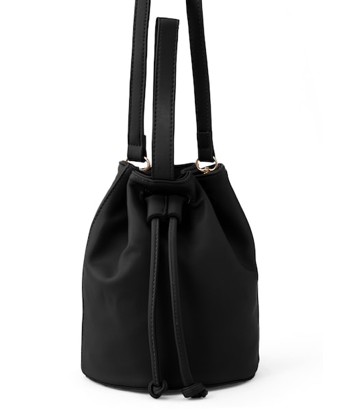 GRL（グレイル）の「2way巾着ワンショルダーバッグ（ショルダーバッグ・レディース・アイボリー/カーキ/ブラック/モカ・F）」の2枚目の写真