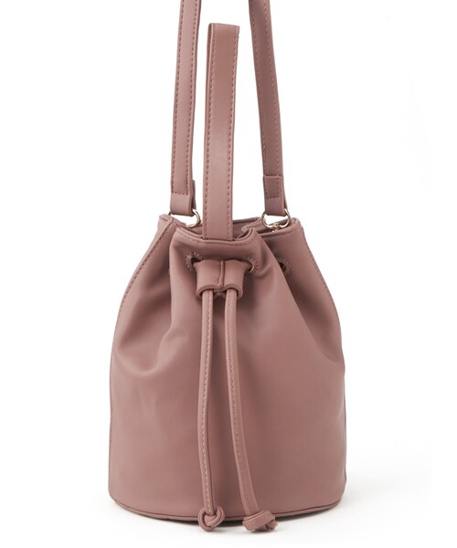 GRL（グレイル）の「2way巾着ワンショルダーバッグ（ショルダーバッグ・レディース・アイボリー/カーキ/ブラック/モカ・F）」の3枚目の写真