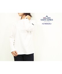 SAINT JAMES | OUESSANT "SOLID" [ NEIGE(WHT) ](Tシャツ/カットソー)