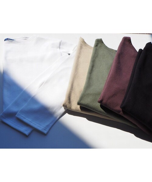 SAINT JAMES（セントジェームス）の「OUESSANT "SOLID" [ NEIGE(WHT) ]（Tシャツ/カットソー・レディース・その他）」の4枚目の写真