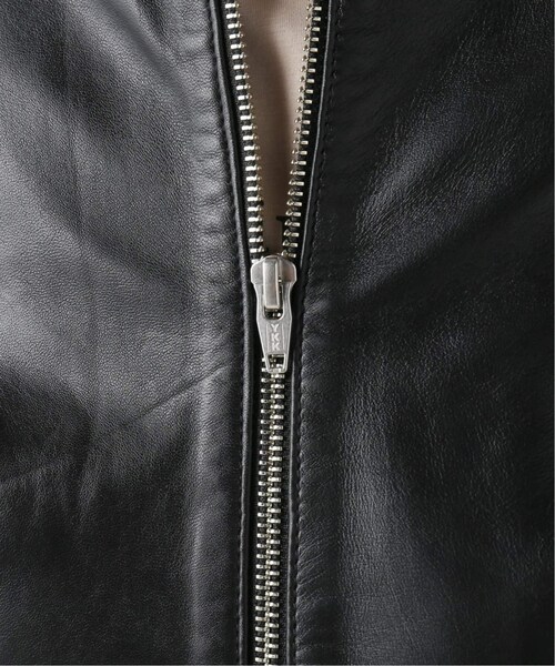B.C STOCK（ベーセーストック）の「ラムレザースタンドカラージャケット◆（ジャケット/アウター・ブラック/S/在庫あり/M）」の21枚目の写真