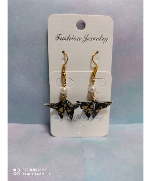 ☆214❤️ 蝶々アンブレラ傘ピアスイヤリングハンドメイド