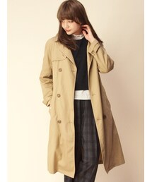 w closet | 【予約】【Ａ/Ｗ】ツイルロングトレンチコート(トップス)