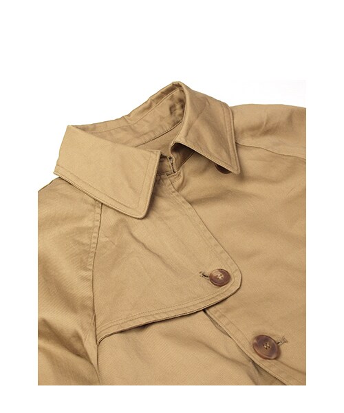 w closet(ダブルクローゼット)の「【予約】【A/W】ツイルロングトレンチコート(トップス・レディース・ベージュ/ライトカーキ・FREE)」の6枚目の写真