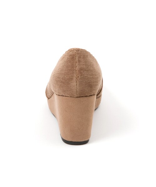 w closet（ダブルクローゼット）の「【A/W】コーデュロイインヒールスリッポン（シューズ・レディース・ベージュ/グレー/ネイビー/ブラック・M/L）」の8枚目の写真