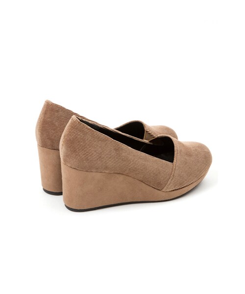 w closet（ダブルクローゼット）の「【A/W】コーデュロイインヒールスリッポン（シューズ・レディース・ベージュ/グレー/ネイビー/ブラック・M/L）」の10枚目の写真