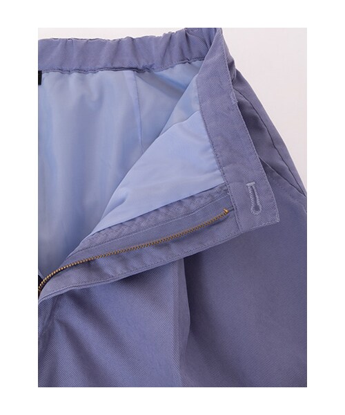 w closet（ダブルクローゼット）の「【A/W】カルゼ7分丈ワイドクロップドタックパンツ（パンツ・レディース・サックス/カーキ/ブラック・FREE）」の10枚目の写真