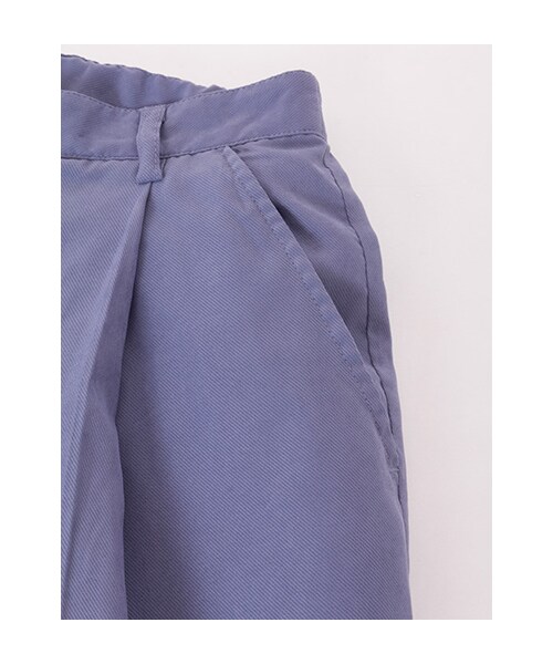 w closet（ダブルクローゼット）の「【A/W】カルゼ7分丈ワイドクロップドタックパンツ（パンツ・レディース・サックス/カーキ/ブラック・FREE）」の8枚目の写真