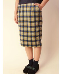 w closet | 【A/W】コーデュロイ総柄プリントタイトスカート(パンツ)