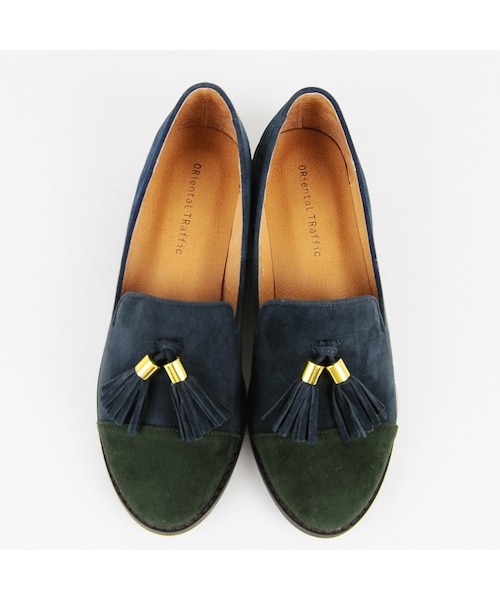 ORiental TRaffic(オリエンタルトラフィック)の「タッセルシューズ(シューズ・レディース・ブラック/キャメル/グレー/ネイビー/ワイン・34/35/36/37/38/39/40/41/42)」の2枚目の写真