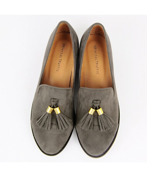 ORiental TRaffic(オリエンタルトラフィック)の「タッセルシューズ(シューズ・レディース・ブラック/キャメル/グレー/ネイビー/ワイン・34/35/36/37/38/39/40/41/42)」の4枚目の写真