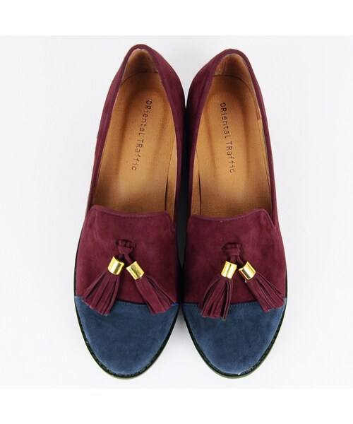 ORiental TRaffic(オリエンタルトラフィック)の「タッセルシューズ(シューズ・レディース・ブラック/キャメル/グレー/ネイビー/ワイン・34/35/36/37/38/39/40/41/42)」の1枚目の写真