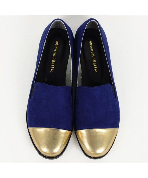 ORiental TRaffic(オリエンタルトラフィック)の「バイカラーシューズ(シューズ・レディース・ブラック/ブラック/ホワイト/ブルー・34/35/36/37/38/39/40/41/42)」の3枚目の写真