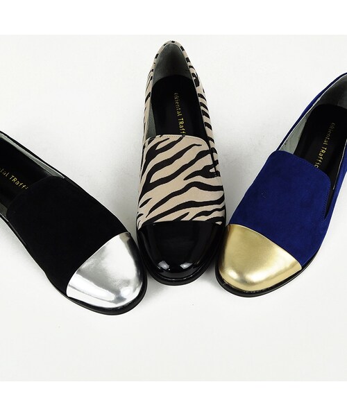 ORiental TRaffic(オリエンタルトラフィック)の「バイカラーシューズ(シューズ・レディース・ブラック/ブラック/ホワイト/ブルー・34/35/36/37/38/39/40/41/42)」の9枚目の写真