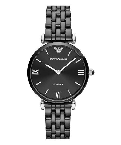 EMPORIO ARMANI（エンポリオアルマーニ）の「Emporio Armani Ceramic Bracelet Watch, 32mm（アナログ腕時計・Black）」の2枚目の写真