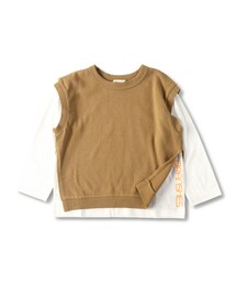 BRANSHES | ベスト重ね着長袖Tシャツ(Tシャツ/カットソー)
